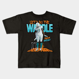 VINTAGE JAYLEN WADDLE FOOTBALL Kids T-Shirt